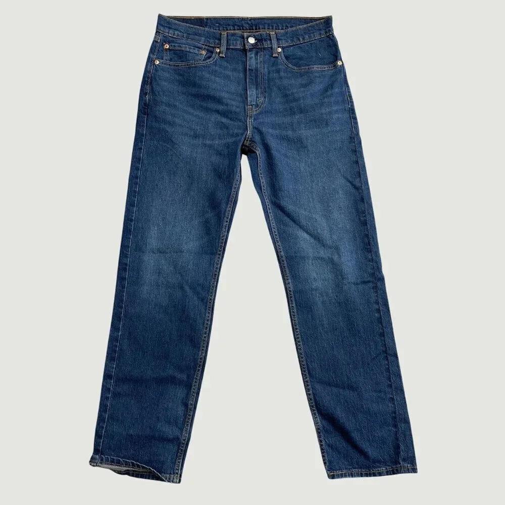 NWOT Levis 505 Straight Leg Men's Jeans W34 L32 Blue Denim